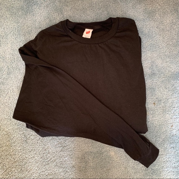 Hanes Crewneck Pack of 4 Basic Long Sleeve NWOT - Picture 3 of 5